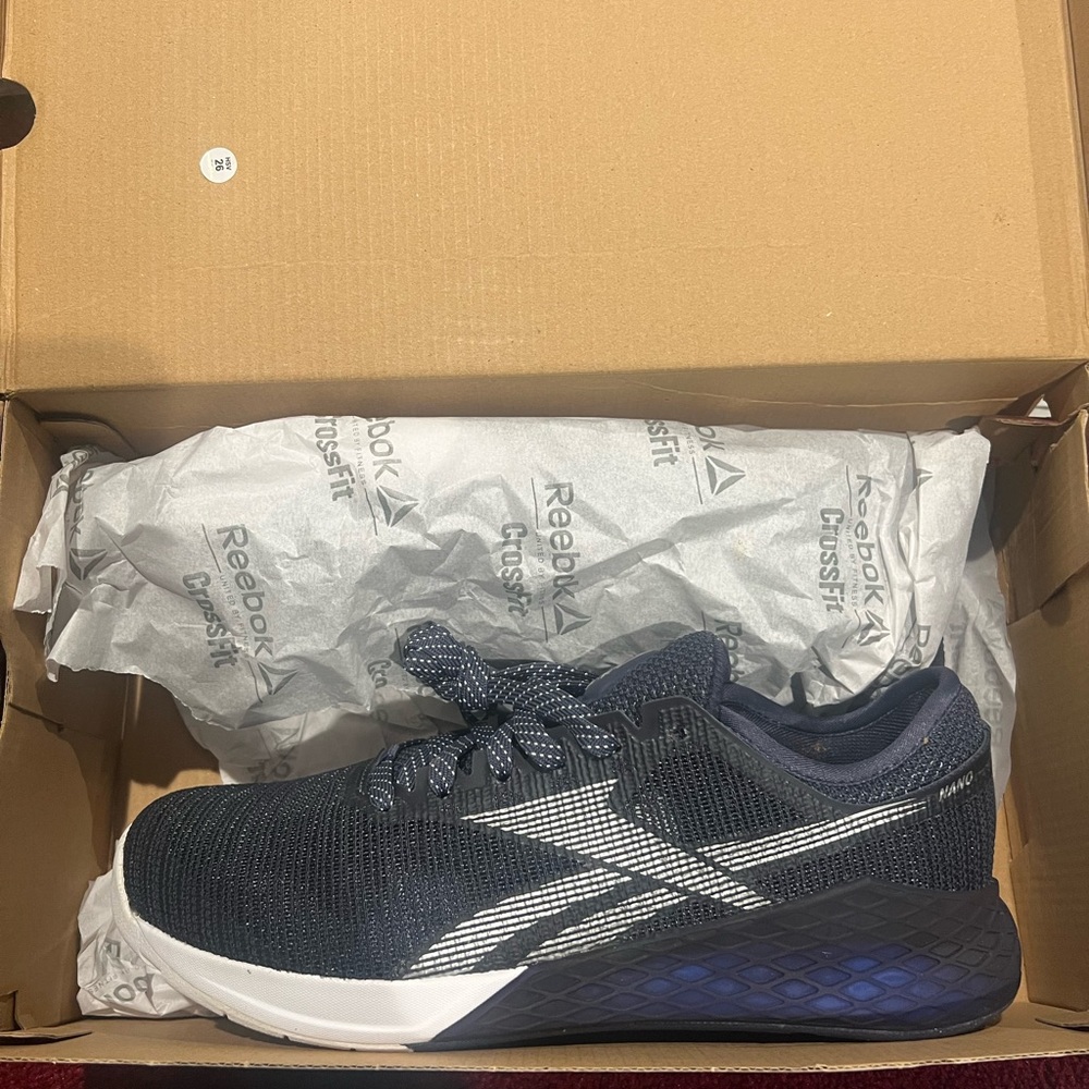 Reebok Blue and White Athletic Shoes for Training